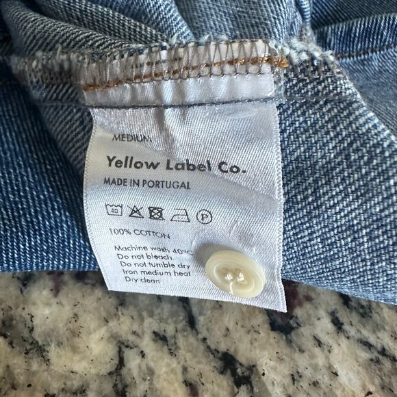 YELLOW LABEL DENIM OVERSHIRT BLUE MEDIUM - Picture 4 of 4